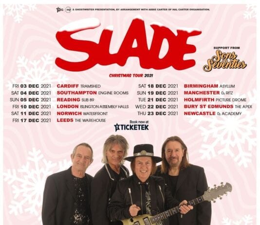 SLADE – December 2020 now been re-scheduled to December 2021