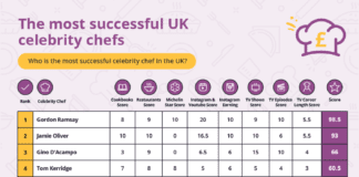 Celebrity Chef Success: 25 TV Cooks Ranked