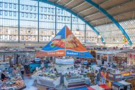 Swansea Market in South Wales, UK.