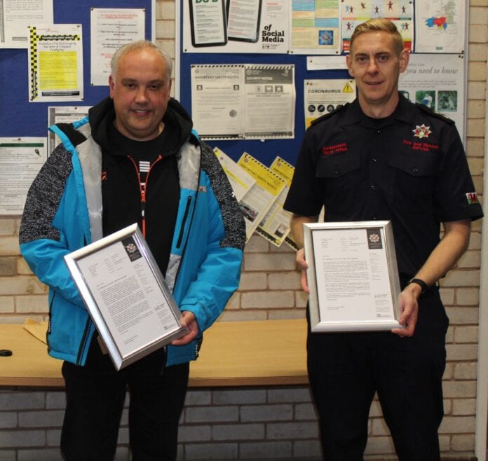 WM Andrew James and WM Rhys Thomas