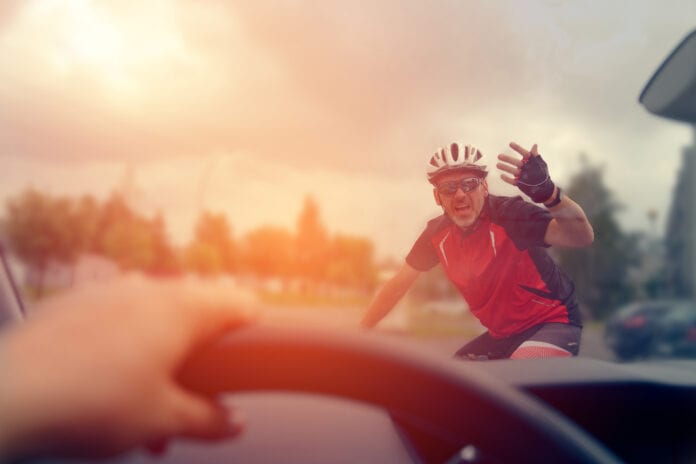 Forcing the right of way on the road