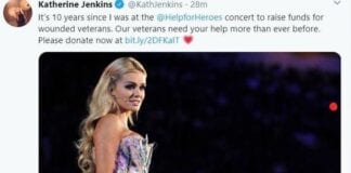 KATHERINE JENKINS BACKS HELP FOR HEROES AS CHARITY FACES FUNDRAISING CRISIS & LAUNCHES RECOVERY COLLEGE SUPPORT FOR VETERANS