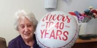 School celebrates dinner supervisor’s 40 years of service