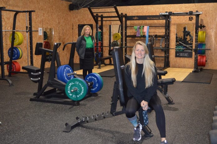 Laura Craddock with Lowri Thomas at Soulfit Gym Llandybie