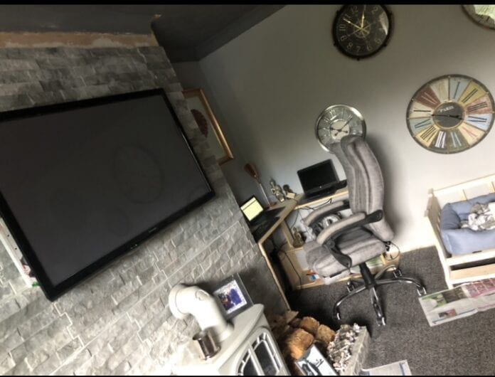 TV & Laptop from Living Room