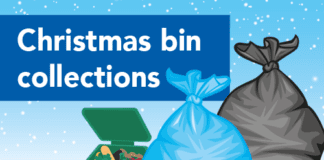 Christmas bin collections