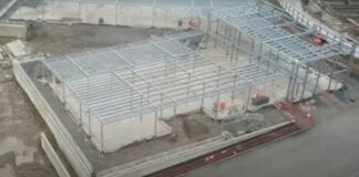 Milestone reached as frame for new school completed