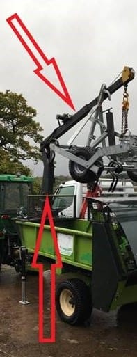 Theft of crane Heol Y Felin Ammanford