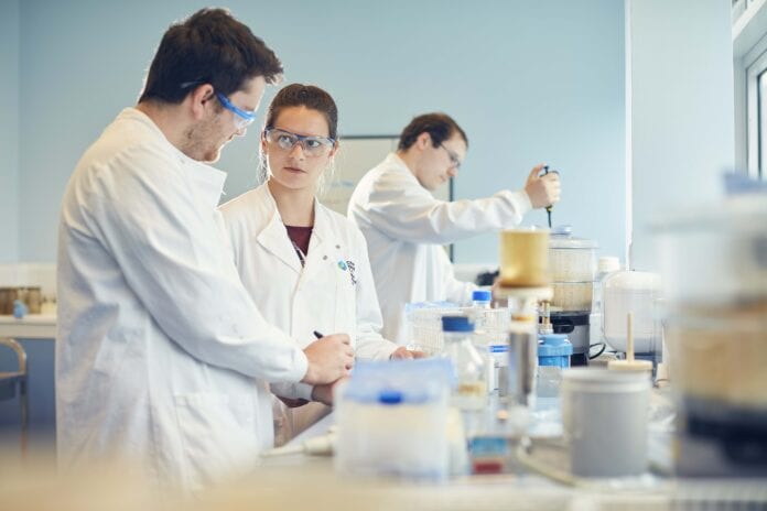 Students in lab