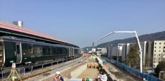 All change at Swansea station as reconstruction of longer platform 4 gets underway