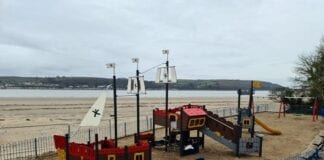Beach playground transformation