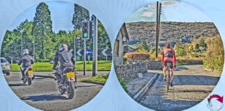 South Wales Police carrying out operational activity to improve road safety for motorcyclists and cyclists.