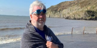 Chair’s charity swim