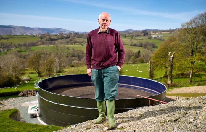Farming Connect - WAG Sustainable Production Grant: Ifan Jones, a dairy farmer who farms at Ty Cerrig, Llanrhaeadr-ym-Mochnant in North Powys.