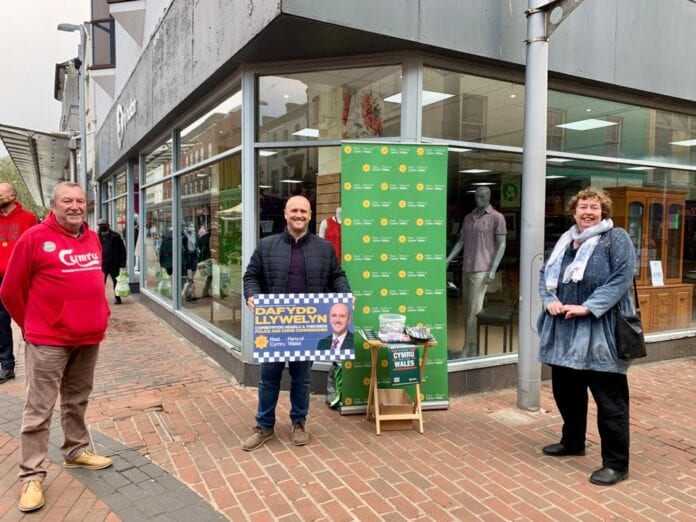 Llanelli town centre stall