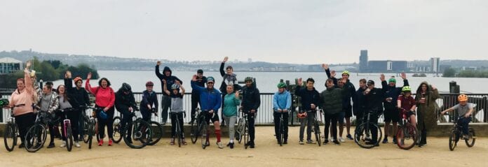 group shot Cardiff Bay