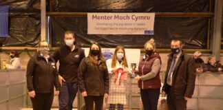LLWYDDIANT I FFERMWR IFANC O SIR CEREDIGION YN Y GYSTADLEUAETH PESGI MOCH 2021