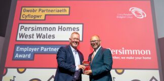 Leading Welsh homebuilder wins Bridgend College’s ‘Employer Partnership Award’