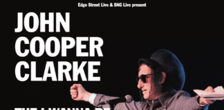 JOHN COOPER CLARKE – Announces intimate CAERPHILLY show