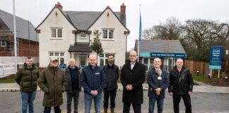 Caerphilly County Borough Council visits new Garden Village in Pontllanfraith