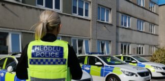 Minister praises officers for their vital role in keeping communities safe while on patrol with South Wales Police