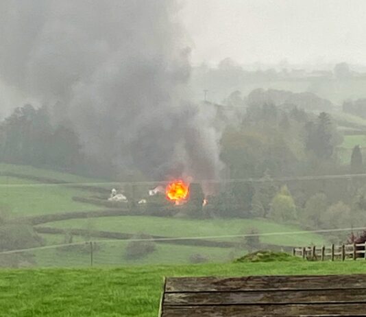 Nant y Bwla Garage Fire