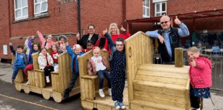 Machen Primary School purchase new play equipment with Community Empowerment Grant