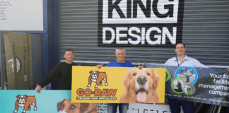 Successful graphic design business, Guto King Design, boosted with funding from the UK Government and CCBC