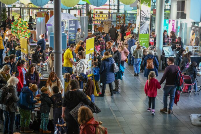 Visitors at the 2023 Swansea Science Festival