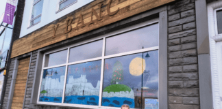 Caerphilly Christmas Art Competition winner announced, and mural revealed