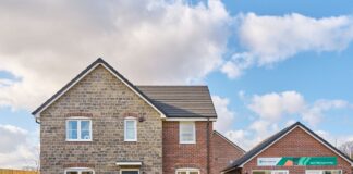 Housing development on Brecon Beacons foothills halfway complete