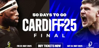 EPCR celebrates 50 days to go to Cardiff 25 Finals Weekend with release of limited tickets in the heart of the action