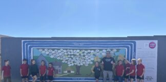 Mural created by students celebrates Aber Valley’s history
