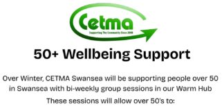 CETMA Launches 50+ Winter Wellbeing Project in Swansea