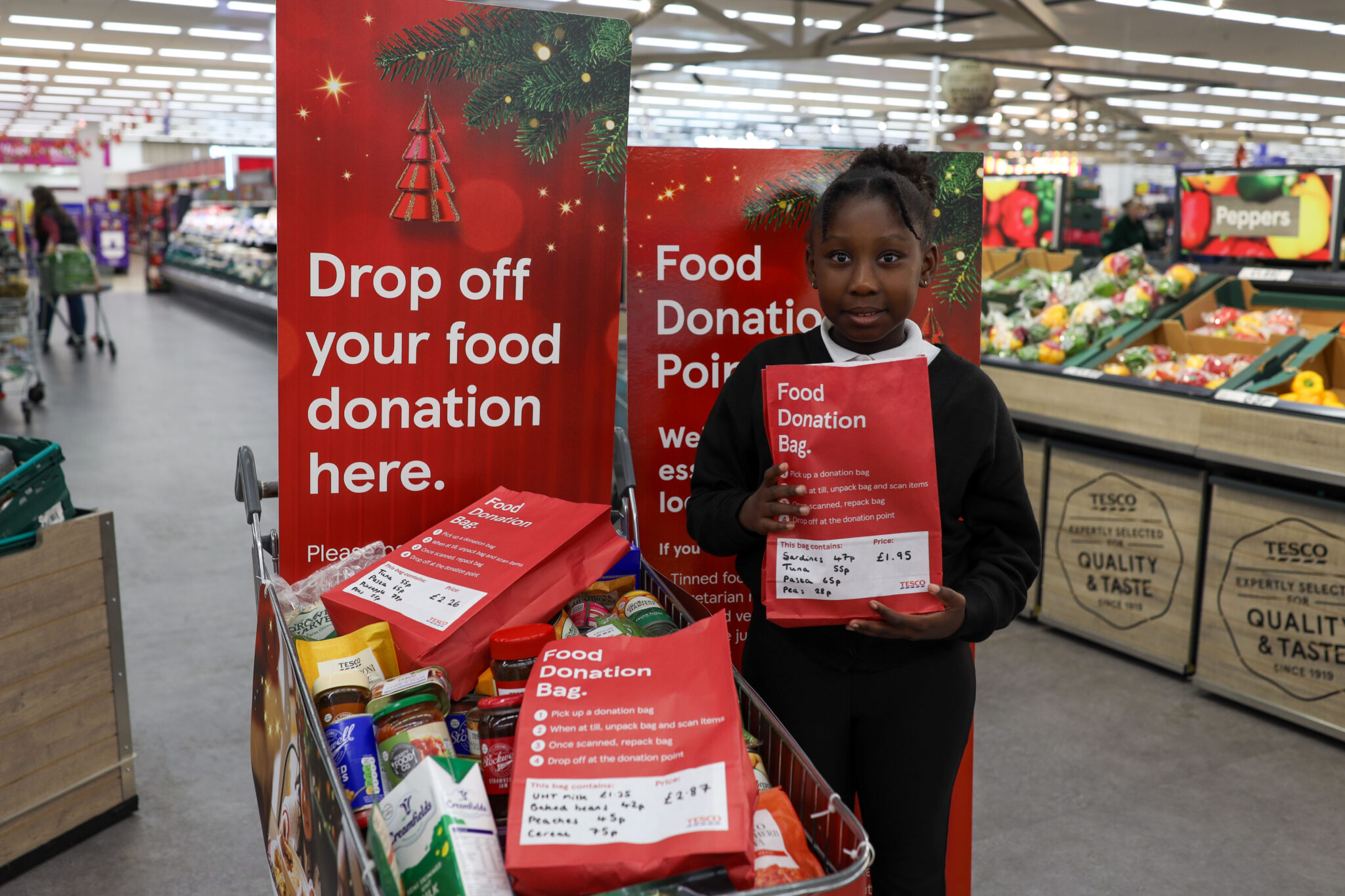 South Wales Tesco customers thanked for generous Winter Food Collection support as over 60,000 meals donated.