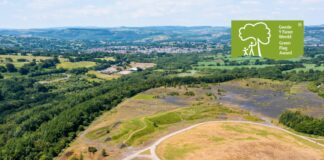 Green Flag Awards fly at five green spaces across Caerphilly