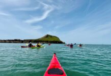Former Welsh rugby international leads team on epic £50,000 ‘Paddle, Peak and Pedal’ charity fundraising challenge