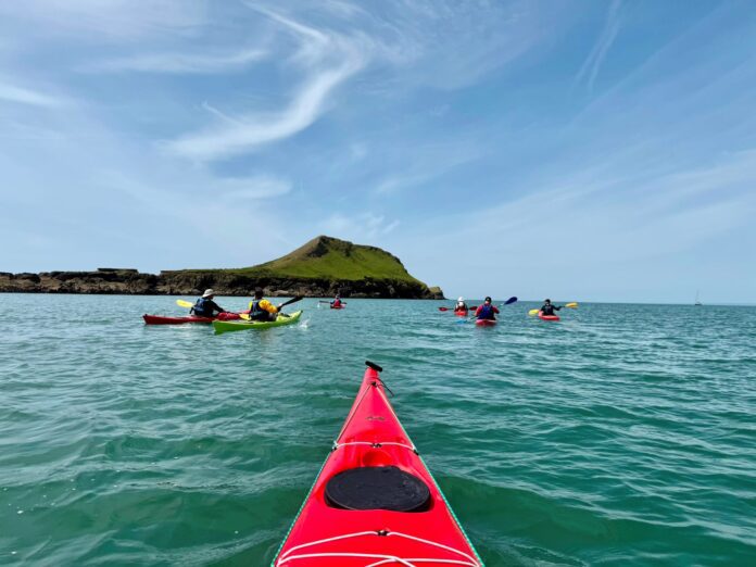 Paul Thorburn and his team on a Kayak Training Day